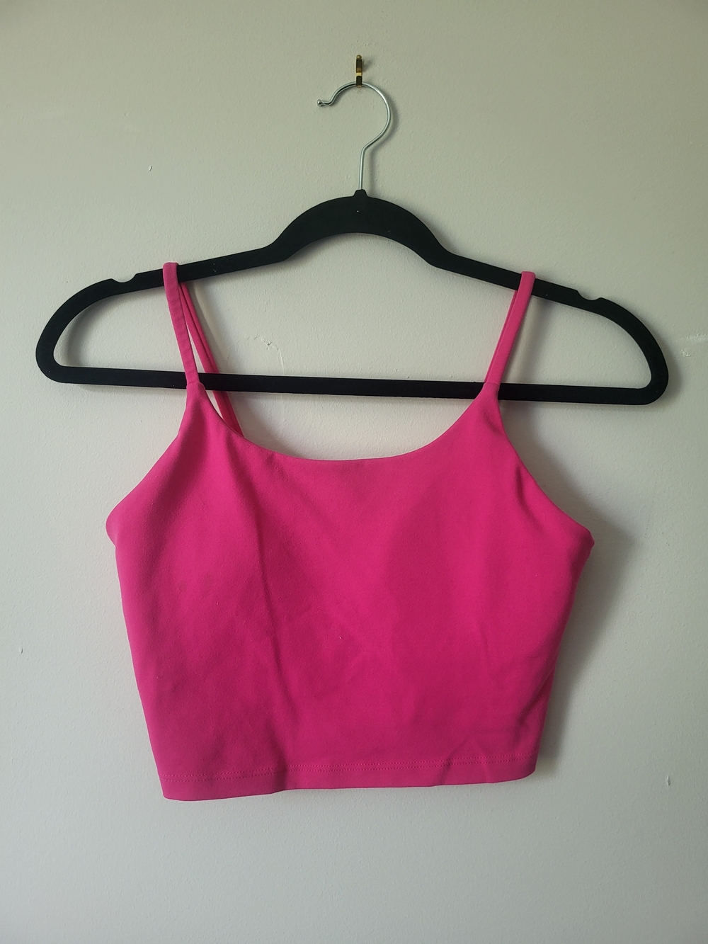 Pink Lily Bright Hot Pink Cropped Cami
